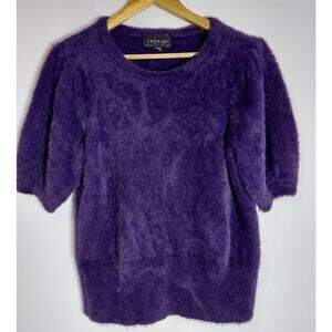 Premise Purple Nylon Sweater Solid Knit Size L